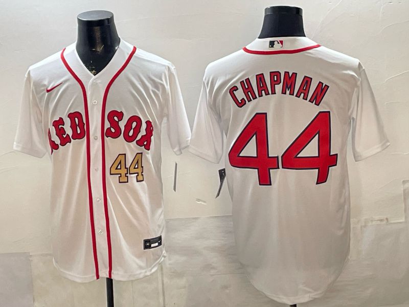 Men 2026 Boston Red Sox #44 Chapman White Game Nike MLB Jersey style 003